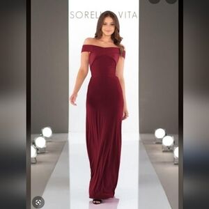 New Sorella Vita 9134 Garnet Bridesmaid Dress Maxi